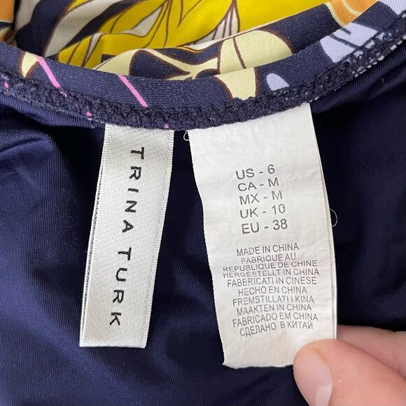 Trina Turk Bal Harbour Floral Bandeau One Piece
Swimsuit Size 6 - Picture 9 of 10